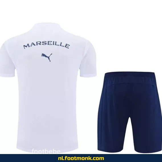 Origineel Marseille Thuisshirt 2025-2026 – Witte Voetbalshirts voor Dames & Heren – Personaliseerbaar