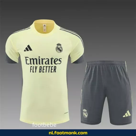Real Madrid Thuisshirt 2025-2026 Geel – Officieel Voetbalshirt | Origineel, Heren/Dames/Kinderen | Personaliseerbaar