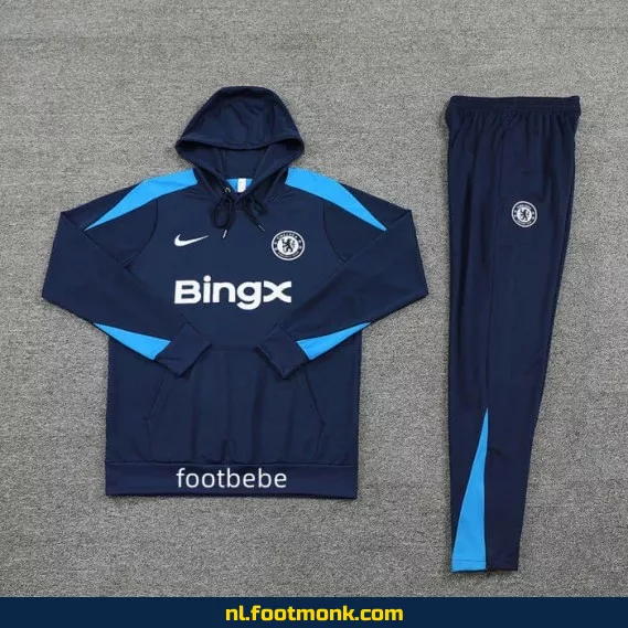 Chelsea 2024-2025 Koningsblauw Fan Sweat met Capuche – Officieel Voetbalshirt