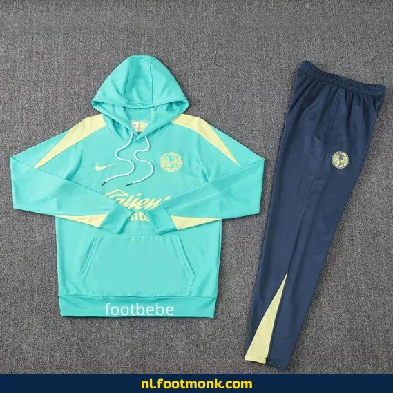 Club América 2024-2025 Blauw Fan Sweatshirt met Capuche – Officieel Voetbalshirt voor Supporters