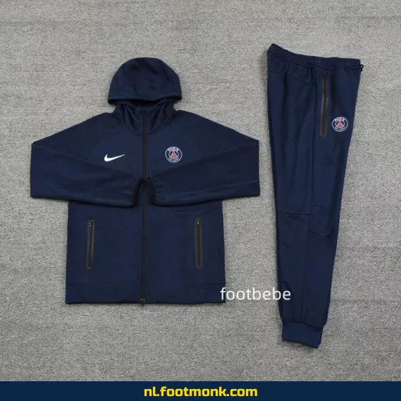 PSG 2024-2025 Koningsblauw Fan Hoodie Sweatshirt met Capuchon – Officieel Voetbalshirt voor Supporters