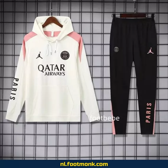 PSG Jordan 2024-2025 Witte Ensemble Sweat Capuche – Officieel Voetbalshirt | Heren & Dames | Fanwear Aanbieding
