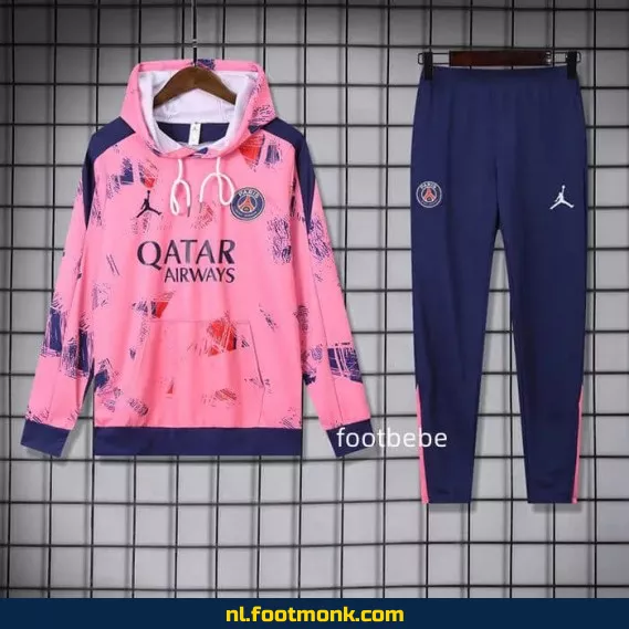 PSG Jordan 2024-2025 Roze Trui met Capuche – Officieel Voetbalshirt | Fanwear voor Dames & Heren