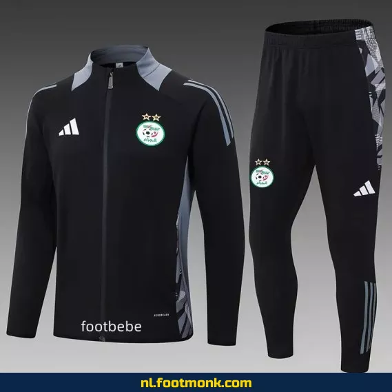 Algerije 2024-2025 Voetbalshirt Ensemble - Zwart | Officieel Voetbalshirt | Heren & Dames | Fanwear