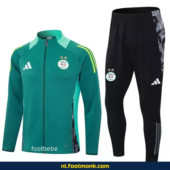 Algerije 2024-2025 Voetbalshirt - Groen Ensemble - Officieel Voetbalshirt