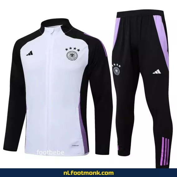 Duits voetbalshirt 2024-2025 - Wit - Officieel voetbaltenue - Heren/dames/kinderen - Origineel en bedrukbaar