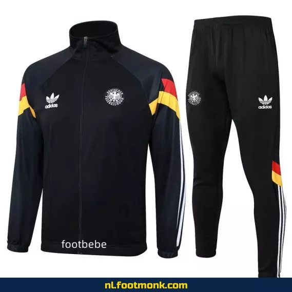 Duitsland 2024-2025 voetbalshirt ensemble zwart – Officieel voetbalshirt, supporter shirt, bedrukking mogelijk