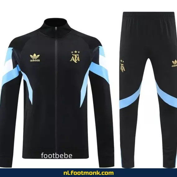 Retro Argentinië voetbalshirt 2024-2025 - Zwarte uitvoering - Officieel voetbaltenue