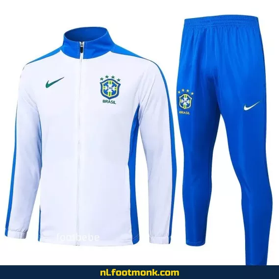 Brazilië 2024-2025 Thuisshirt Wit – Officieel Voetbalshirt | Fanwear voor Dames & Heren