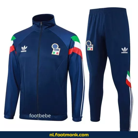 Origineel Italiaans voetbalshirt 2024-2025 - Blauw B - Ensemble Veste