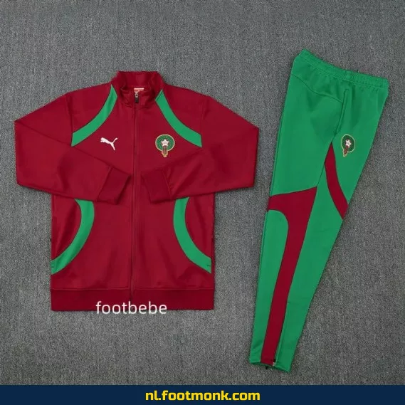 Marokko 2025-2026 Thuisshirt - Rood Voetbalshirt | Officieel Fanwear | Heren & Dames