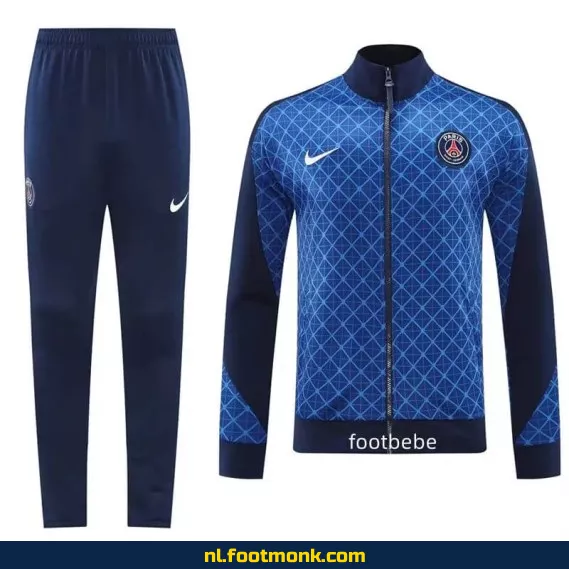 PSG Voetbalshirt 2024-2025 - Officieel Thuistenue - Blauw Treillis - Heren - Fanwear Aanbieding