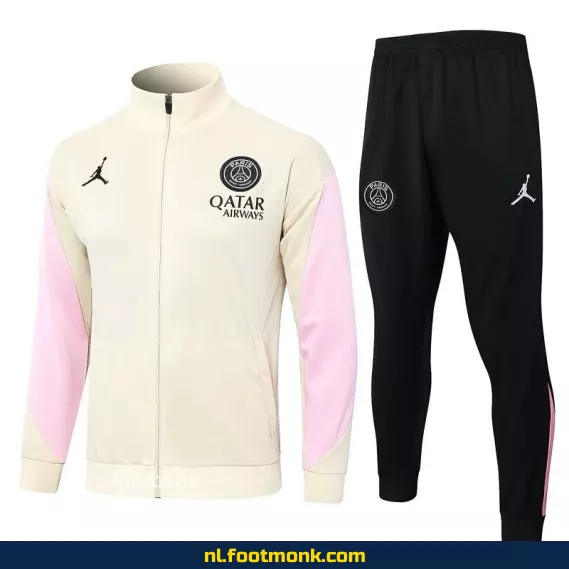 PSG Jordan Ensemble Veste 2024-2025 voor Heren - Abrikoos Kleur | Officieel Voetbalshirt | Fanwear | Aanbieding