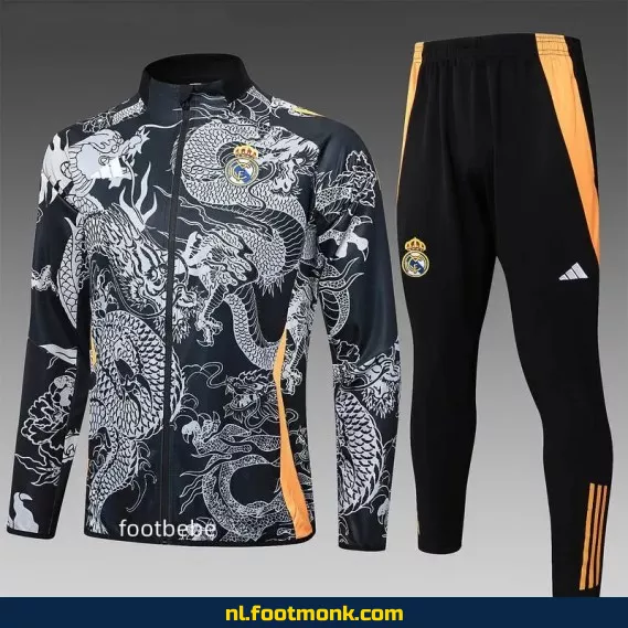 Real Madrid Dragon Grijs Voetbalshirt 2024-2025 – Officieel Thuistenue | Voetbalshirts Dames/Heren | Origineel, Personaliseerbaar & Fanwear