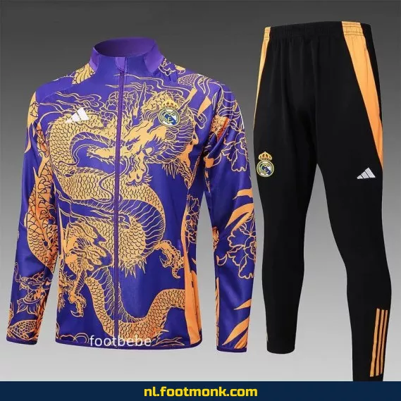 Real Madrid Dragon Violet Voetbalshirt 2024-2025 – Officieel Thuistenue | Voetbalshirts Dames & Heren | Aanbieding