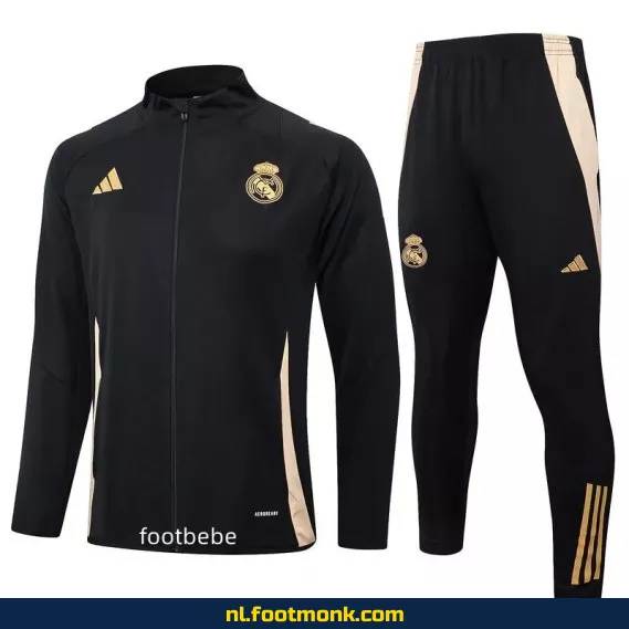 Real Madrid 2024-2025 Zwart Voetbalshirt – Officieel Thuistenue | Voetbalshirts Dames & Heren | Fanwear Aanbieding