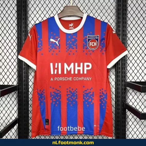 Officieel 1. FC Heidenheim Thuisshirt 2024/2025 – Voetbalshirt Dames & Heren – Authentiek Voetbaltenue met Optie tot Personaliseren
