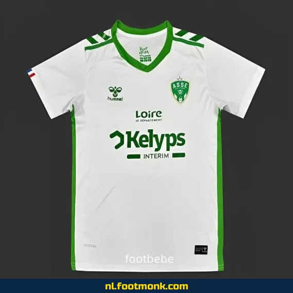 A.S. Saint-Étienne uit voetbalshirt 2024-2025 - Wit | Officieel voetbaltenue | Heren & Dames | Fanwear | Aanbieding