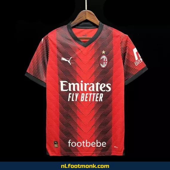 AC Milan Thuisshirt 2023-2024 Rood – Officieel Voetbalshirt | Origineel, Dames & Heren | Personaliseerbaar