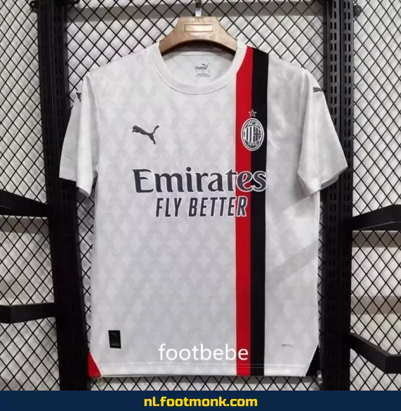 AC Milan Uit Thuisshirt 2023-2024 - Wit Voetbalshirt voor Supporters | Officieel Voetbaltenue | Heren, Dames & Kinderen | Bestel Nu Online
