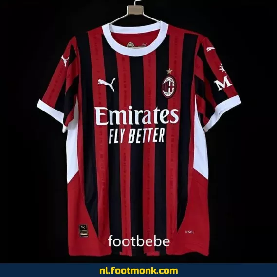 AC Milan Thuisshirt 2024-2025 | Officieel Voetbalshirt | Heren & Dames | Origineel & Personaliseerbaar