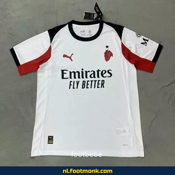 AC Milan Voetbalshirt 2025-2026 Wit – Officieel Thuistenue | Voetbalshirts Dames/Heren | Origineel & Authentiek