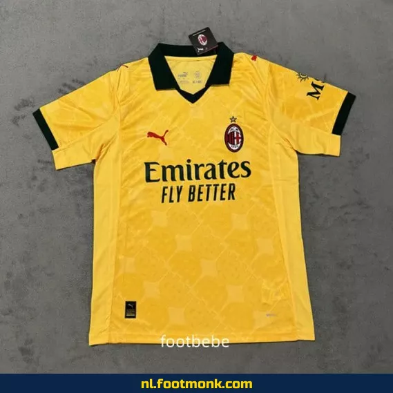 AC Milan voetbalshirt 2025-2026 geel – Officieel voetbalshirt | Voetbalshirt kopen online