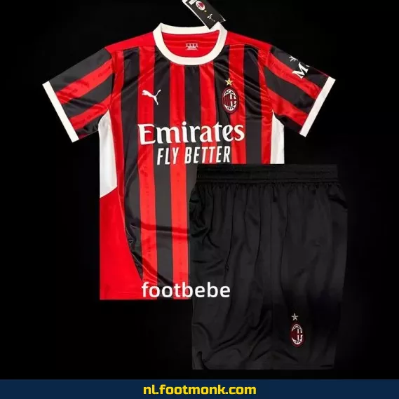 AC Milan Thuisshirt Kinderen 2024-2025 | Officieel Voetbalshirt | Koop Nu
