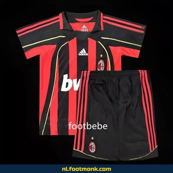 **AC Milan Vintage Thuisshirt Kinderen 2006-2007 - Officieel Voetbalshirt | Retro Voetbalshirt Kopen**