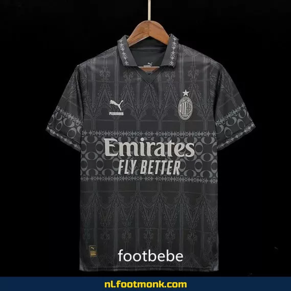 AC Milan Dames Voetbalshirt 2023-2024 Vierde Uit Shirt Noir – Officieel Voetbalshirt | Exclusieve Collectie | Fanwear