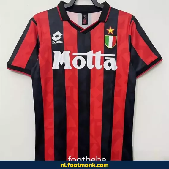 AC Milan Vintage Voetbalshirt 1993-1994 Thuistenue - Officieel Retro Voetbalshirt voor Mannen & Vrouwen