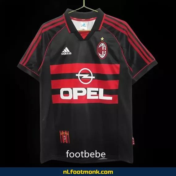 AC Milan Vintage Voetbalshirt 1998-1999 Derde Tenue – Retro Voetbalshirt voor Mannen en Vrouwen – Officieel Voetbalshirt Collectie