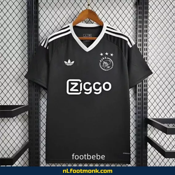 Ajax 2024-2025 Trainingsshirt Zwart – Officieel Voetbalshirt voor Dames & Heren