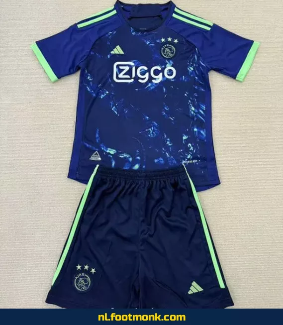 Officieel Ajax Voetbalshirt Kinderen 2025 - Blauw | Origineel Voetbalshirt | Fanwear | Aanbieding