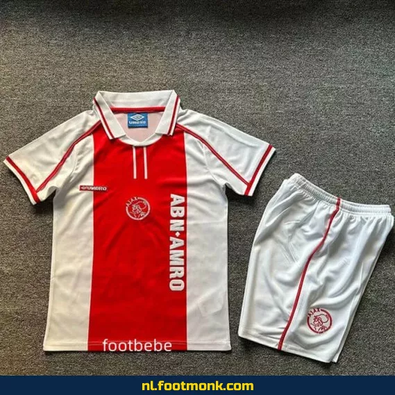 Origineel Ajax Voetbalshirt Kinderen - Vintage Thuis Shirt 1998-1999 | Retro Voetbaluitrusting | Officieel Voetbalshirt | Ajax Fanwear