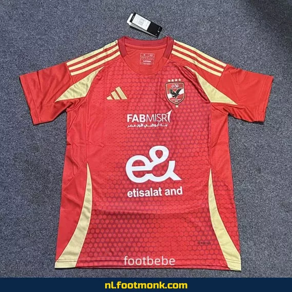 Al Ahly SC Thuisshirt 2024-2025 – Rood Voetbalshirt voor Supporters | Officieel Voetbalshirt | Dames & Heren