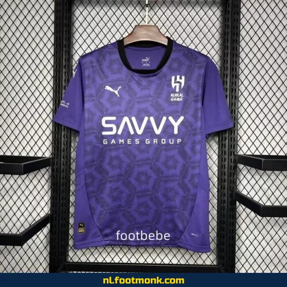 Al-Hilal Saudi 2024/2025 Derde Tenue - Paars Voetbalshirt | Officieel Voetbaltenue | Fanwear | Aanbieding