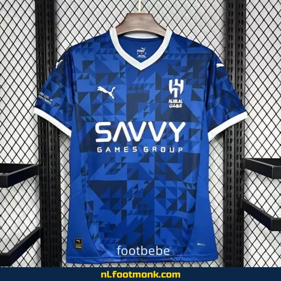 Al-Hilal Saudi 2024/2025 Thuisshirt Blauw – Officieel Voetbalshirt | Voetbalshirts Online Kopen