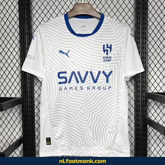 Al-Hilal Saudi 2024-2025 Uit tenue Voetbalshirt - Wit | Officieel Voetbalshirt | Voetbalshirt Heren/Dames | Fanwear | Aanbieding