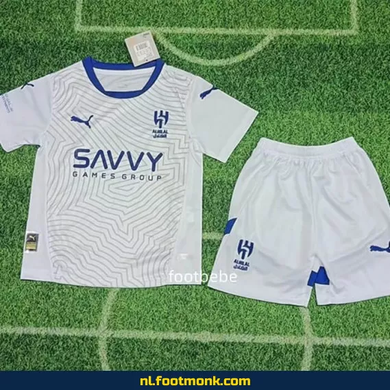 Al-Hilal Saudi uit voetbalshirt voor kinderen 2024-2025 – Wit – Officieel voetbaltenue – Bestel nu online