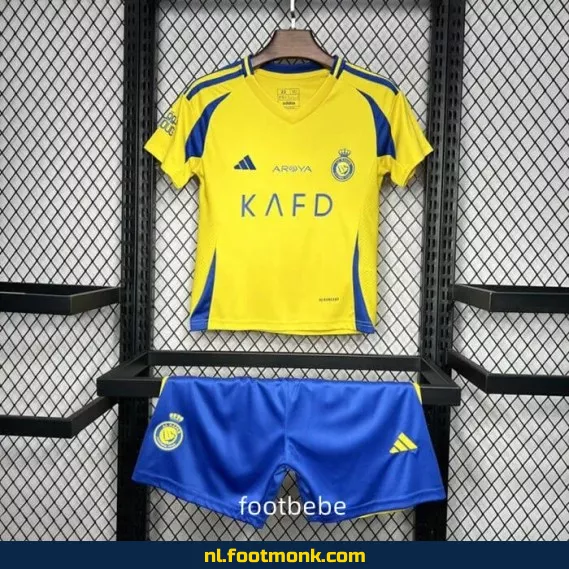Al-Nassr Thuisshirt Kinderen 2024-2025 Geel – Officieel Voetbalshirt | Voetbalshirts Kinderen | Fanwear Aanbieding