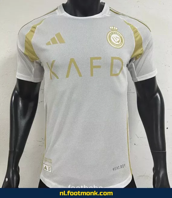 Al-Nassr Derde Thuisshirt 2024-2025 – Wit Voetbalshirt – Officieel Wedstrijdshirt – Heren – Fanwear – Origineel