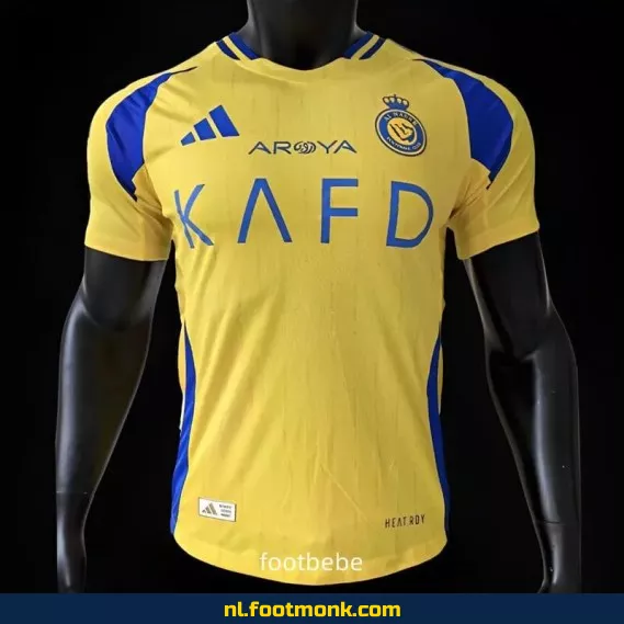 Al-Nassr Thuisshirt 2024-2025 – Geel Voetbalshirt – Officieel Wedstrijdshirt – Heren/Dames/Kinderen – Fanwear Aanbieding