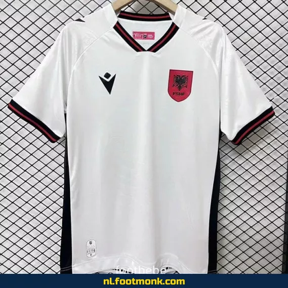 Albanië Voetbalshirt 2025-2026 - Wit | Officieel Voetbaltenue | Fanwear | Heren & Dames