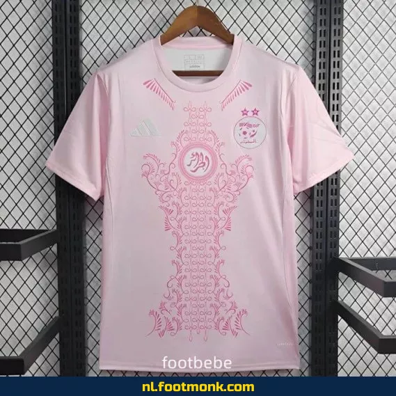 Algerije 2024-2025 speciaal editie roze voetbalshirt – Officieel voetbaltenue | Dames & Heren | Fanwear