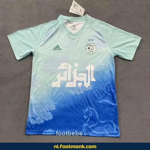 Algerije Trainingsshirt 2025-2026 - Blauw Voetbalshirt | Officieel, Personaliseerbaar | Heren & Dames | Fanwear Aanbieding