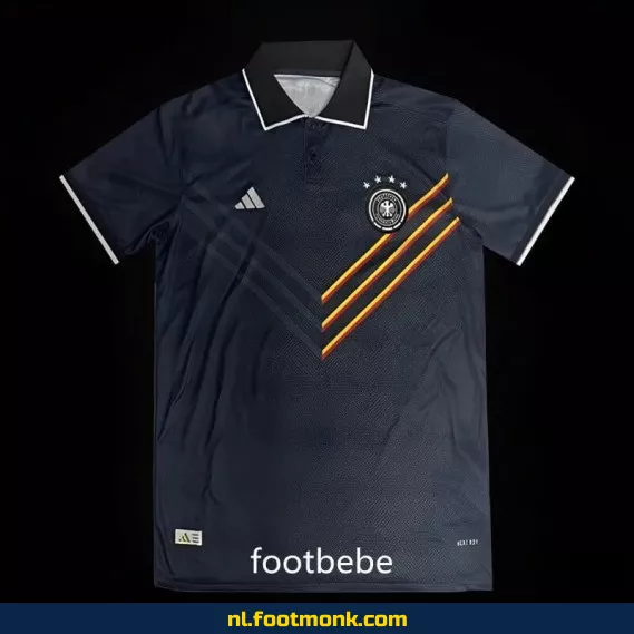 Origineel Duits Voetbalshirt 2024 - Polo Zwart - Officieel Fanwear