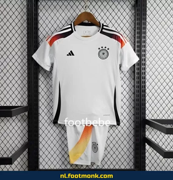 Duitsland Thuisshirt Kinderen Euro 2024 – Wit Voetbalshirt | Officieel Voetbaltenue | Personaliseerbaar