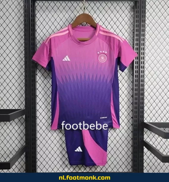 Duitsland Voetbalshirt Kinderen Euro 2024 Uit Thuispaard Violet - Officieel Voetbalshirt