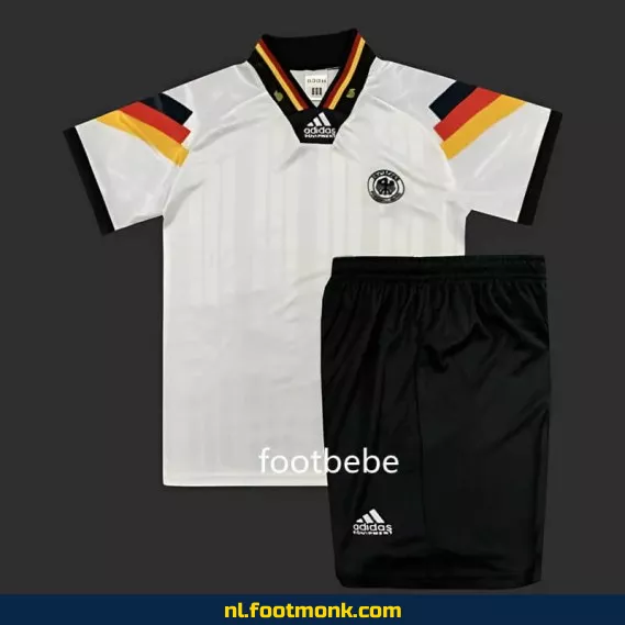 Vintage Duitsland Voetbalshirt Kinderen 1992 - Thuis Shirt - Officieel Retro Voetbalshirt